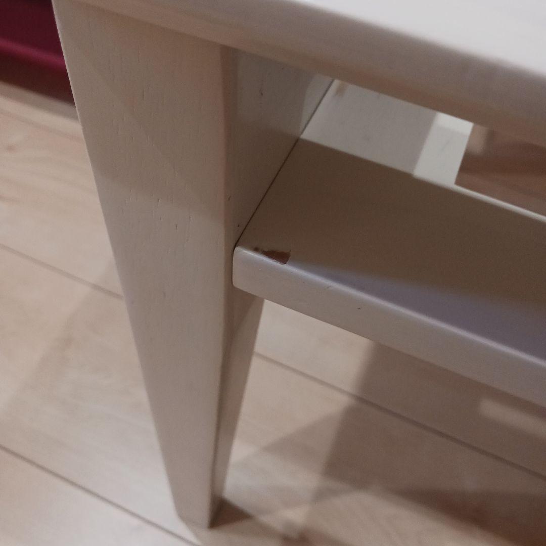 ホワイトガラス天板センター　ローテーブル　アクセサリー