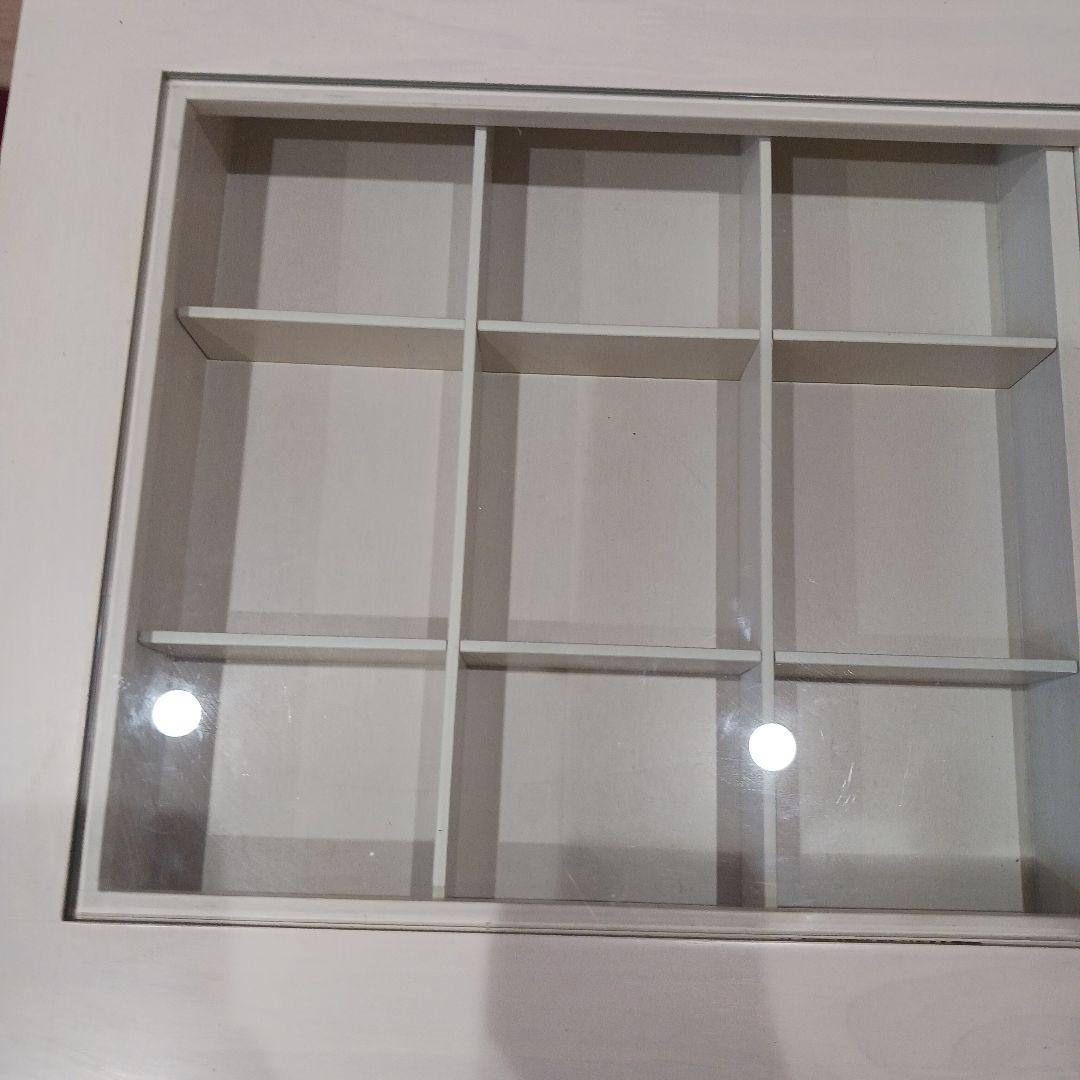 ホワイトガラス天板センター　ローテーブル　アクセサリー