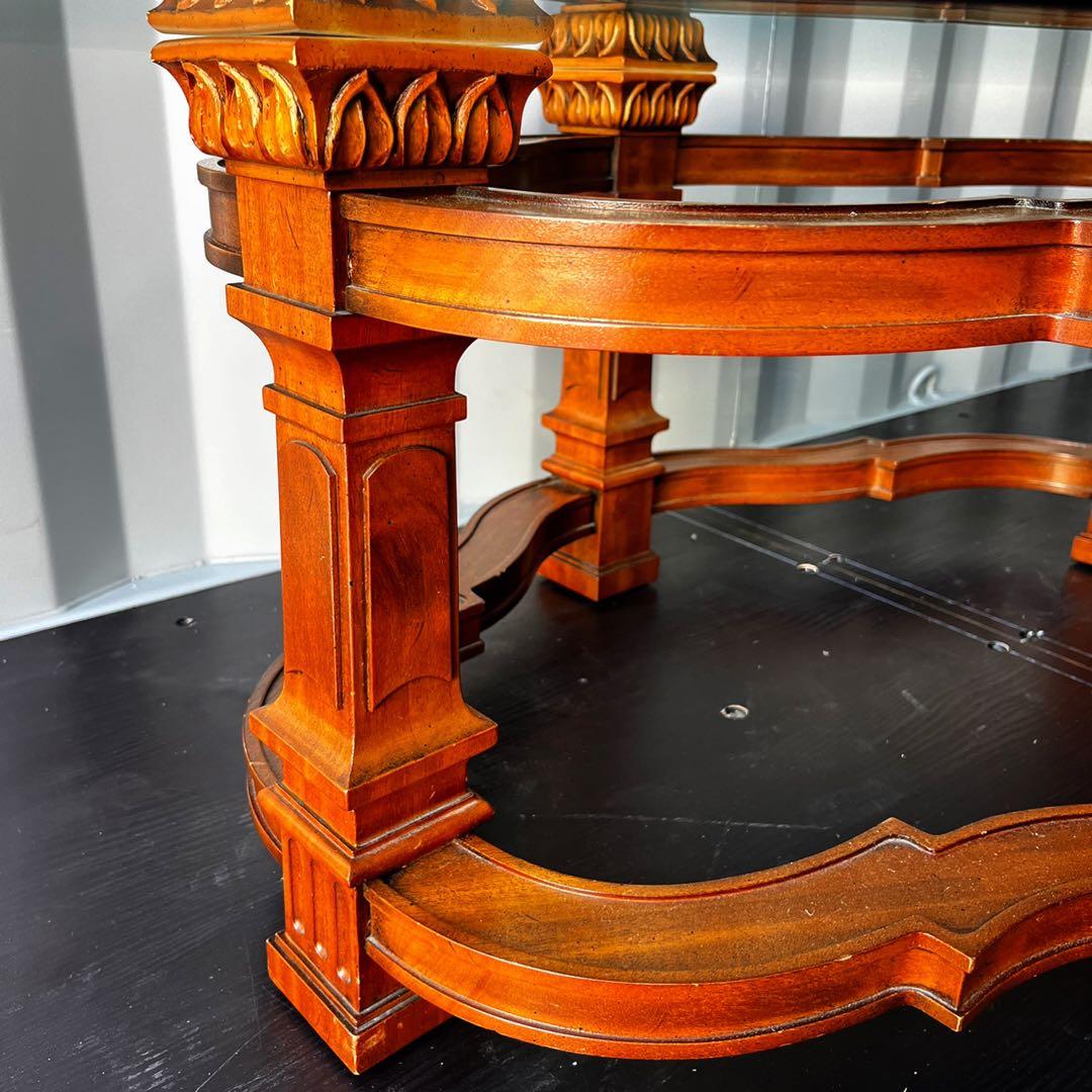 取付無料！ドレクセルヘリテイジ フランチェスカ ガラス天板カクテルテーブル✨