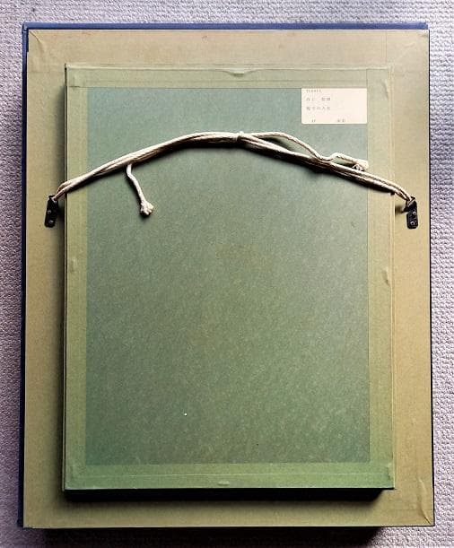 谷上信博 帽子の人形 西洋人形（ビスクドール）F４号 油絵 直筆サイン