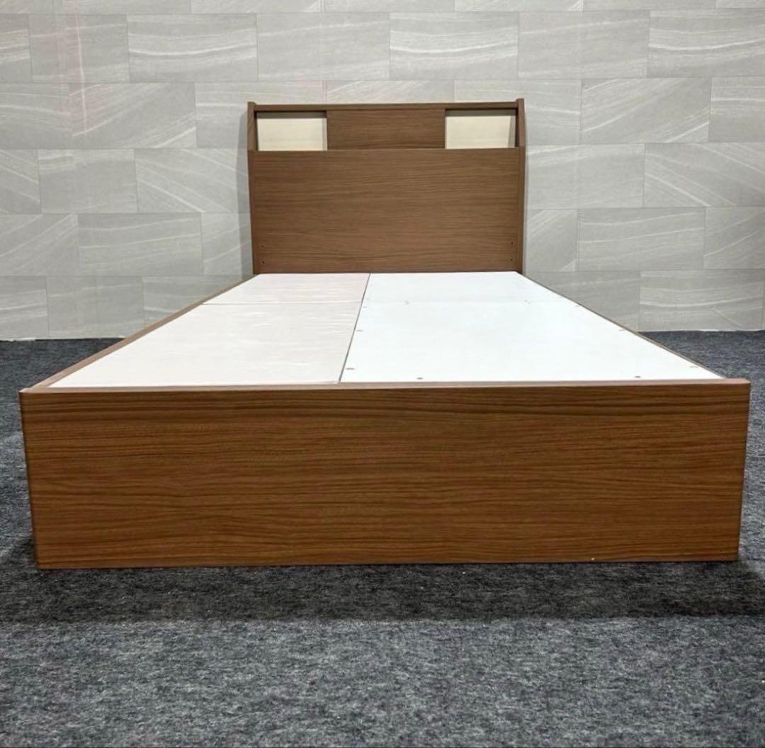 ニトリ ベッドフレーム シングル アザン浅型 寝具 収納付きd5266