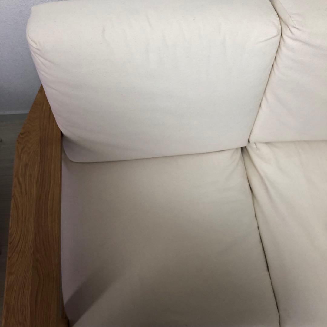 引取歓迎【2024年製】無印良品 MUJIソファ 木枠フレーム 2P 2人掛け