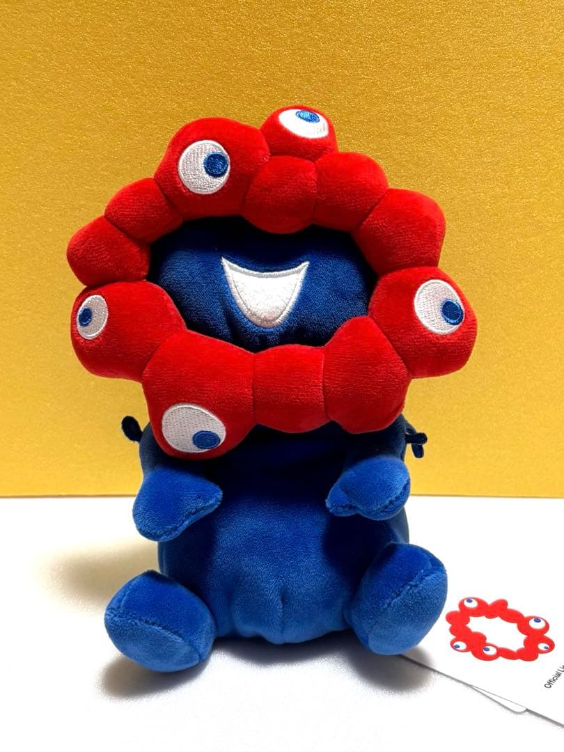 新品タグ付 ミャクミャクお手玉風 ぬいぐるみ 黒ミャクミャク M