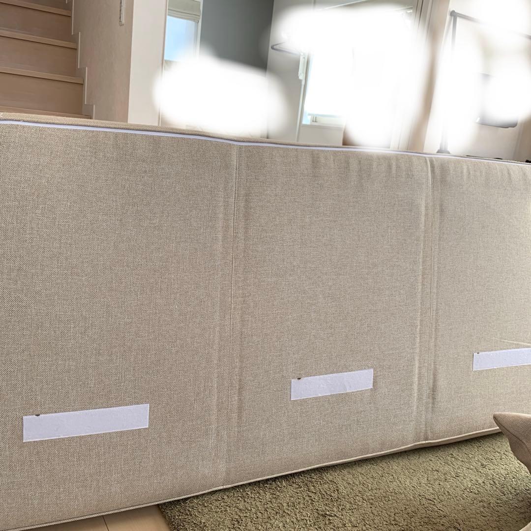 ウニコ　ブレス　木製フレーム 3人掛けソファ