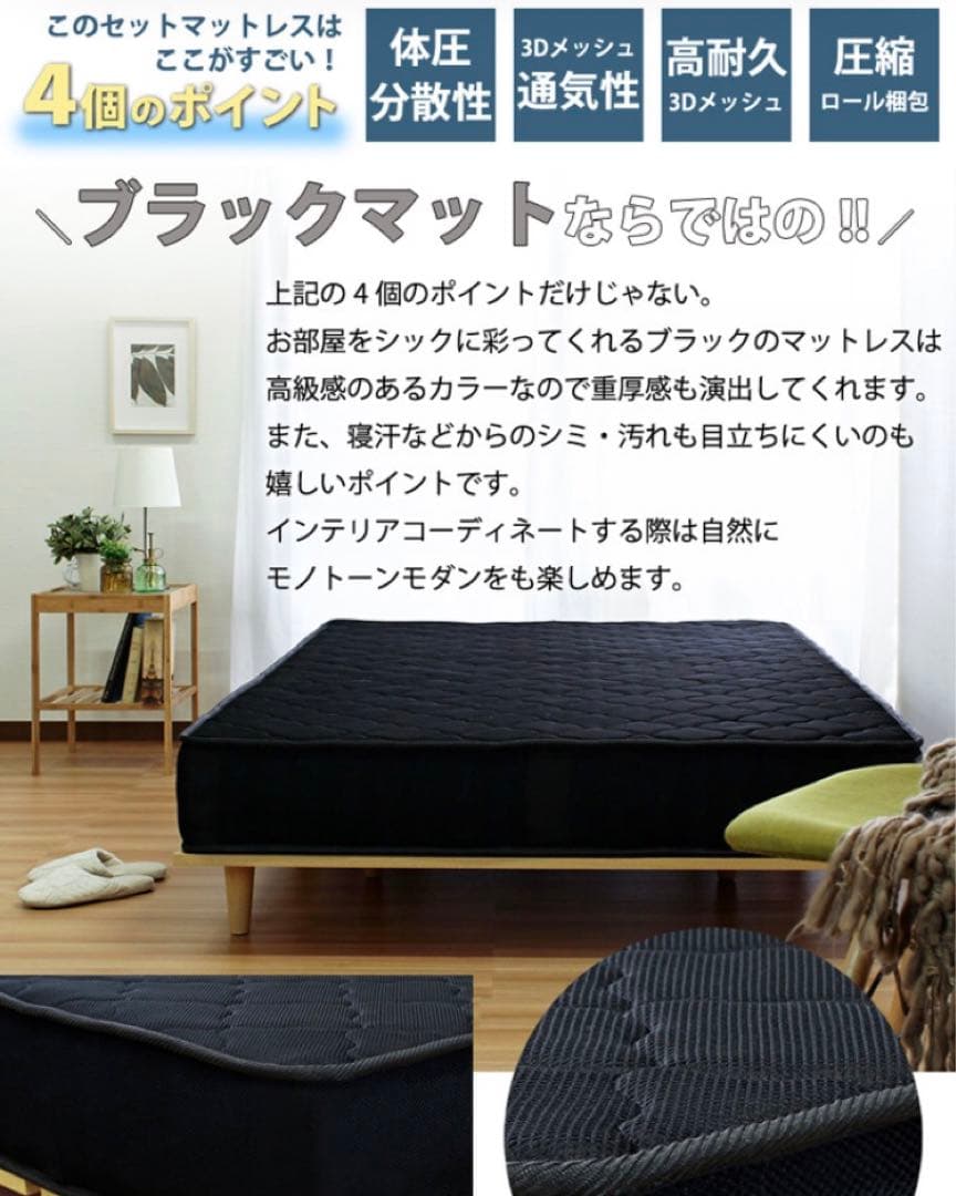 シングル　Lonnie USB【ロニーUSB】宮付きフロアベッド