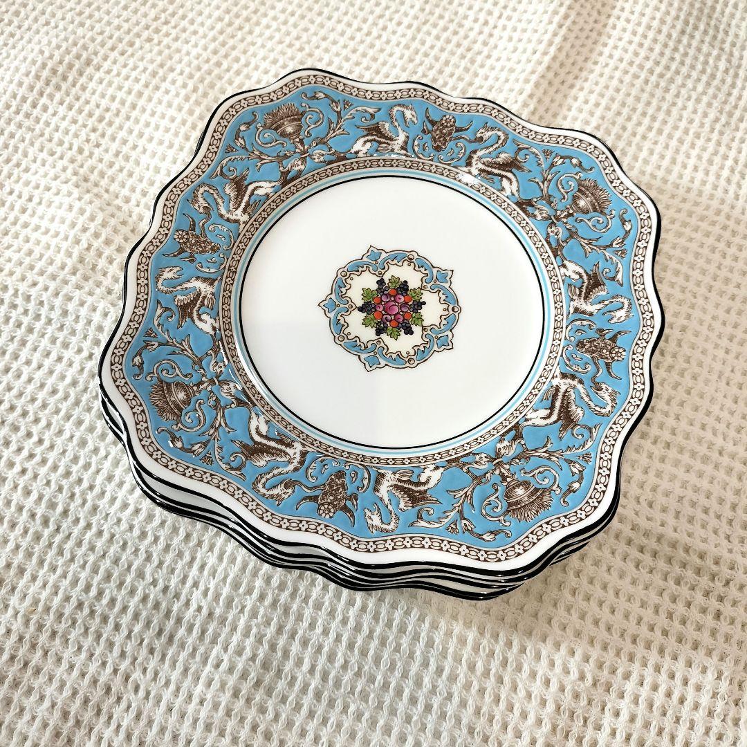 ウェッジウッド 黒壺 フロレンティーン スクエアプレート 5枚セット