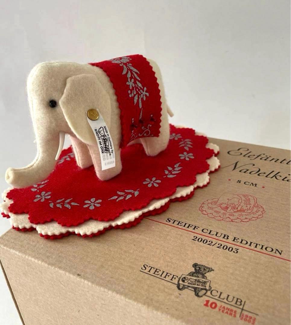 Steiff シュタイフClub限定 象の針刺し エレファント ピンクッション