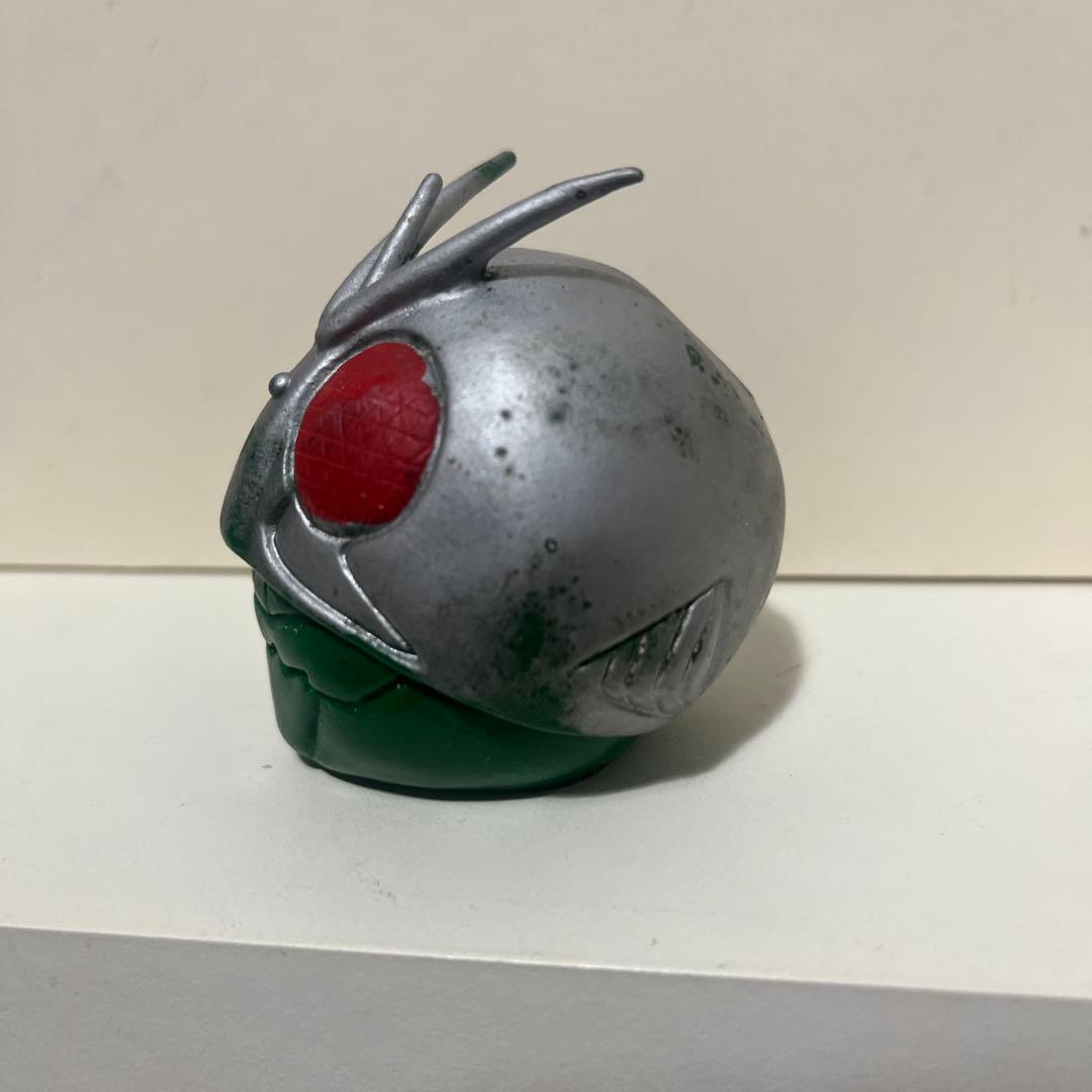 無版権 3本アンテナ 仮面ライダー ソフビ フィギュア 当時物 旧