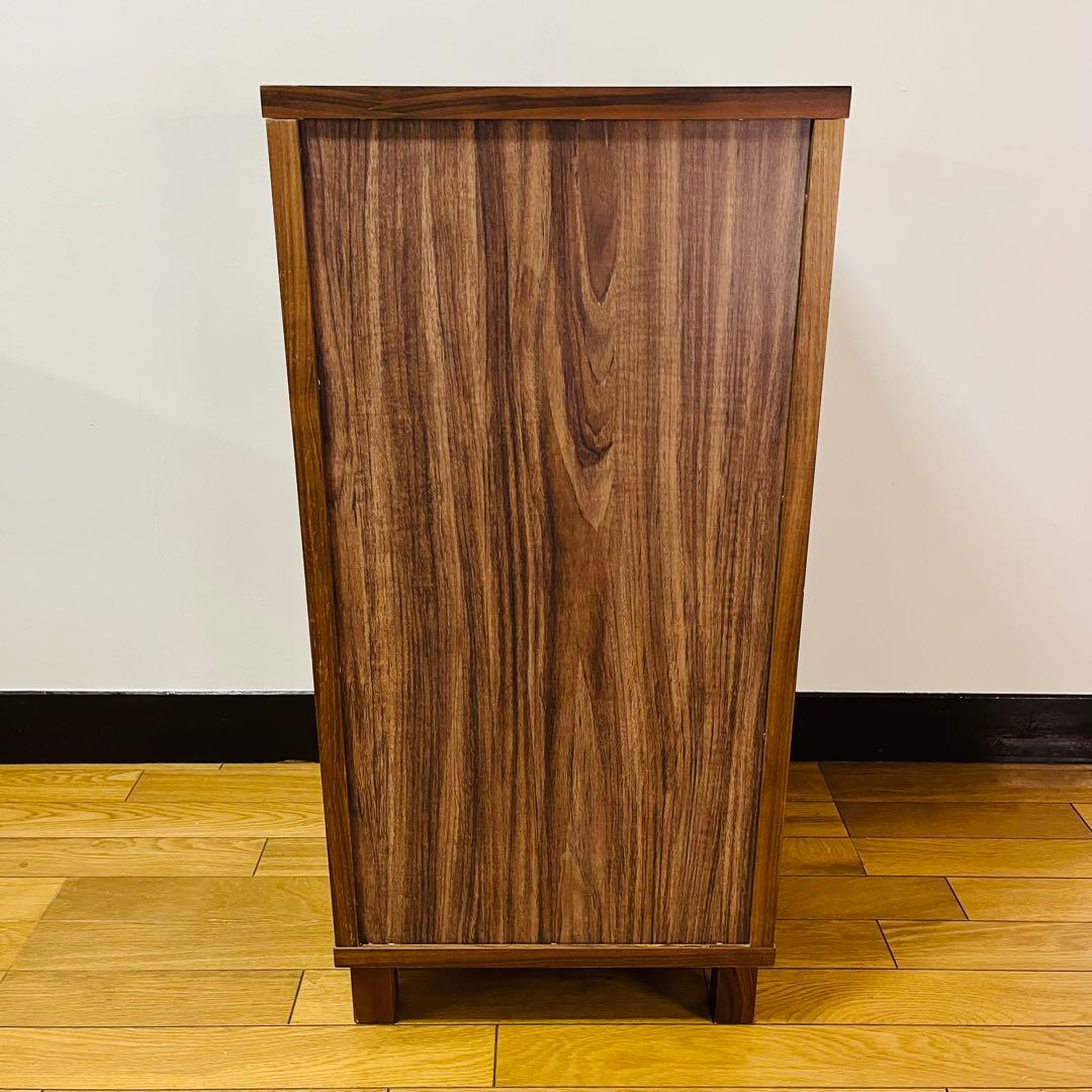 【廃盤 希少品】無印良品 ４段チェスト 足つき ウォールナット材　送料込み