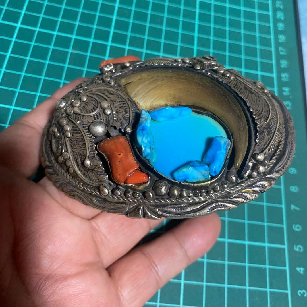 インディアン　ジュエリー　ベアクロー　珊瑚　ターコイズ　熊爪