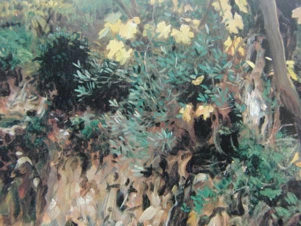 ジョン・シンガー・サージェント、花を集めて、ヴァルテモサ、希少な額装用画集より