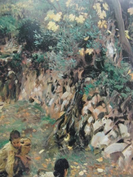 ジョン・シンガー・サージェント、花を集めて、ヴァルテモサ、希少な額装用画集より