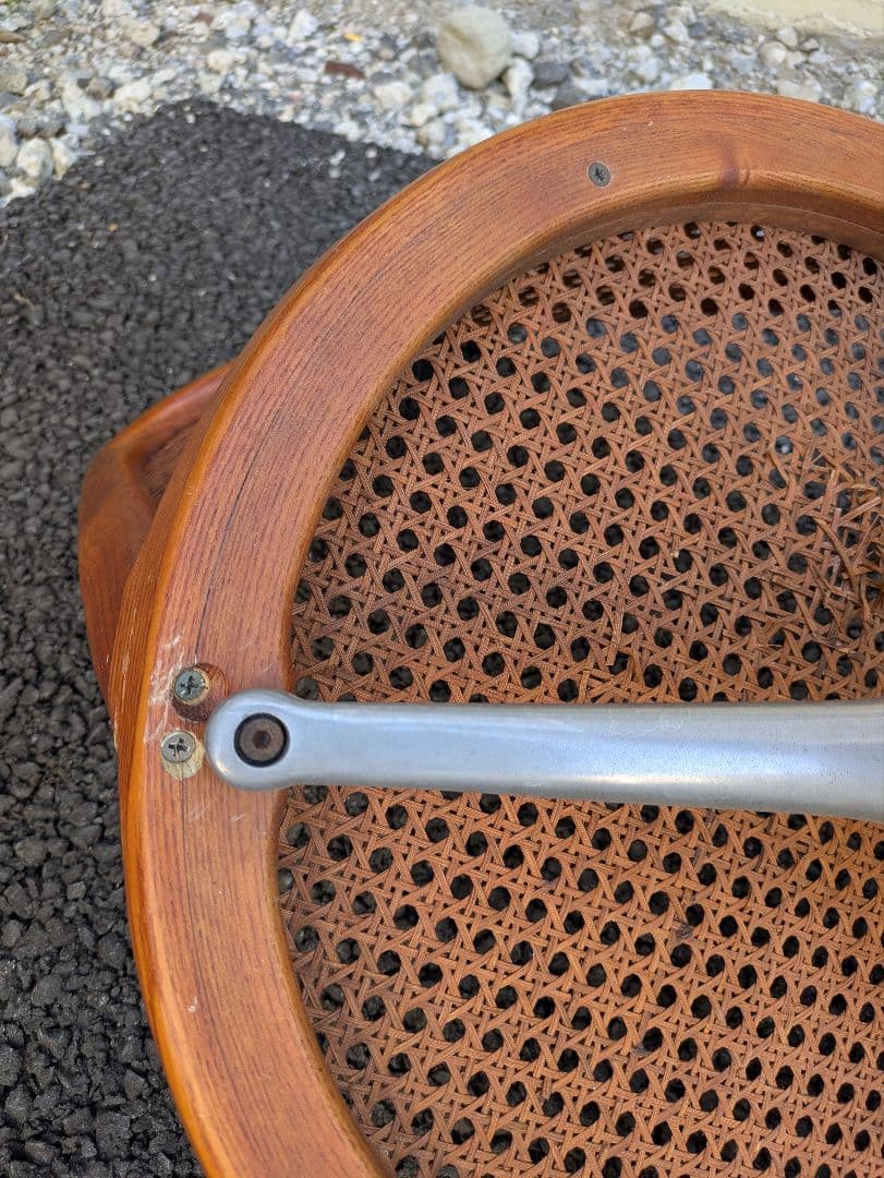 超レア名品 カッシーナイクスシー ヤングガール 曲げ木 ラタンチェア 籐チェア