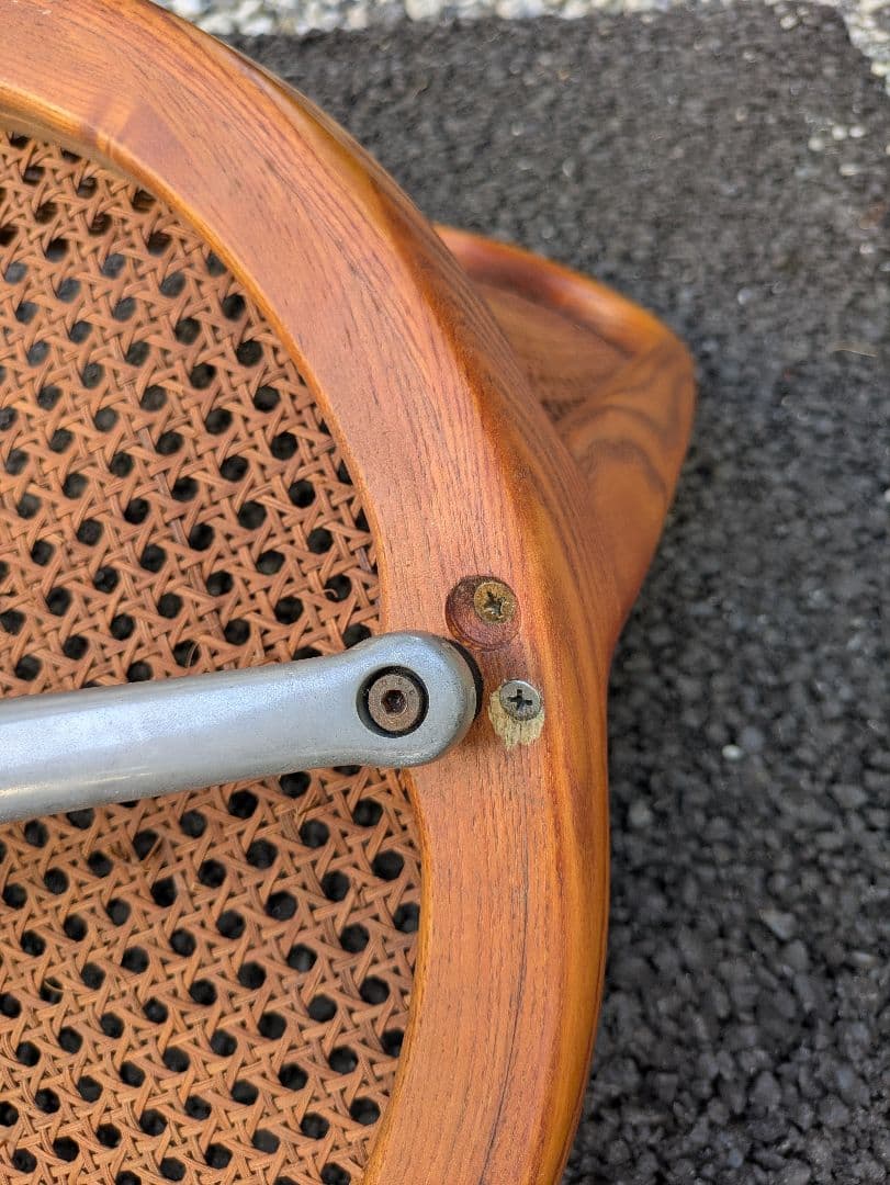 超レア名品 カッシーナイクスシー ヤングガール 曲げ木 ラタンチェア 籐チェア