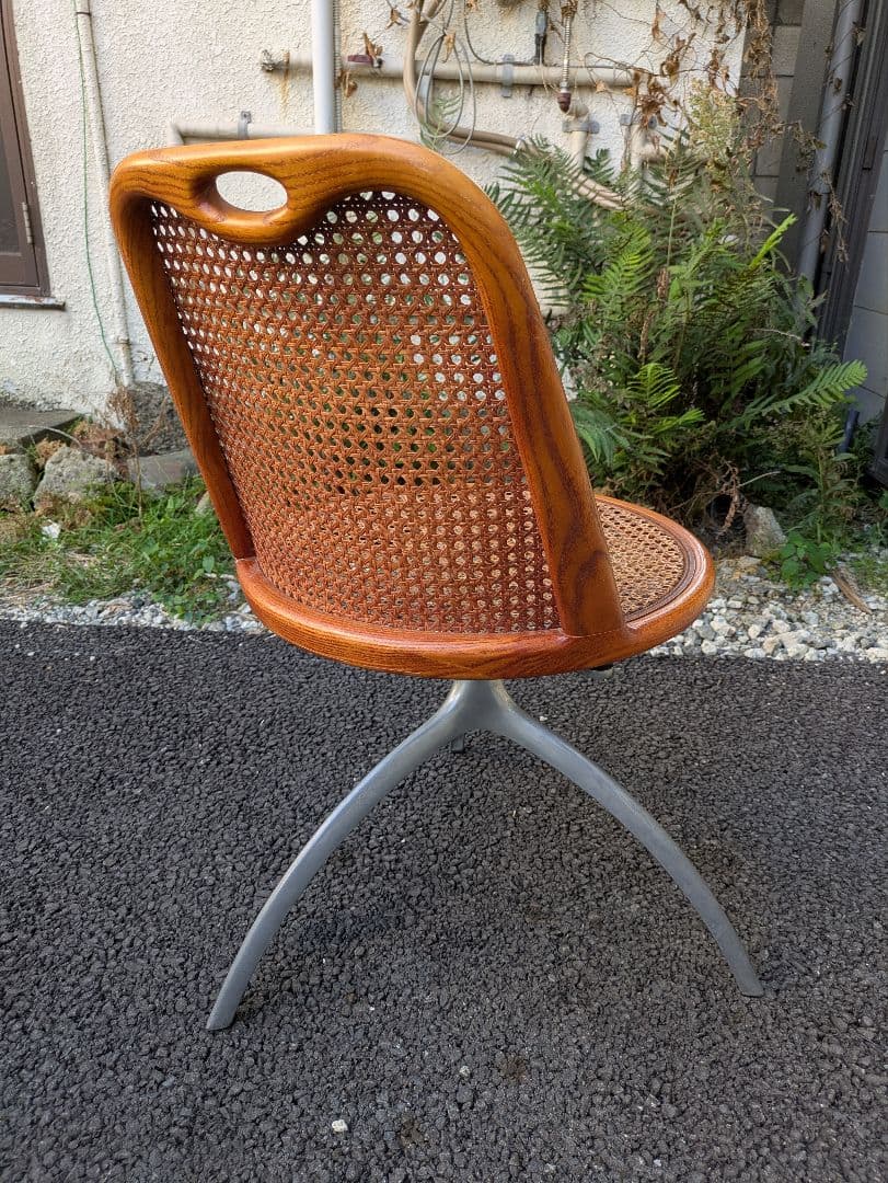 超レア名品 カッシーナイクスシー ヤングガール 曲げ木 ラタンチェア 籐チェア