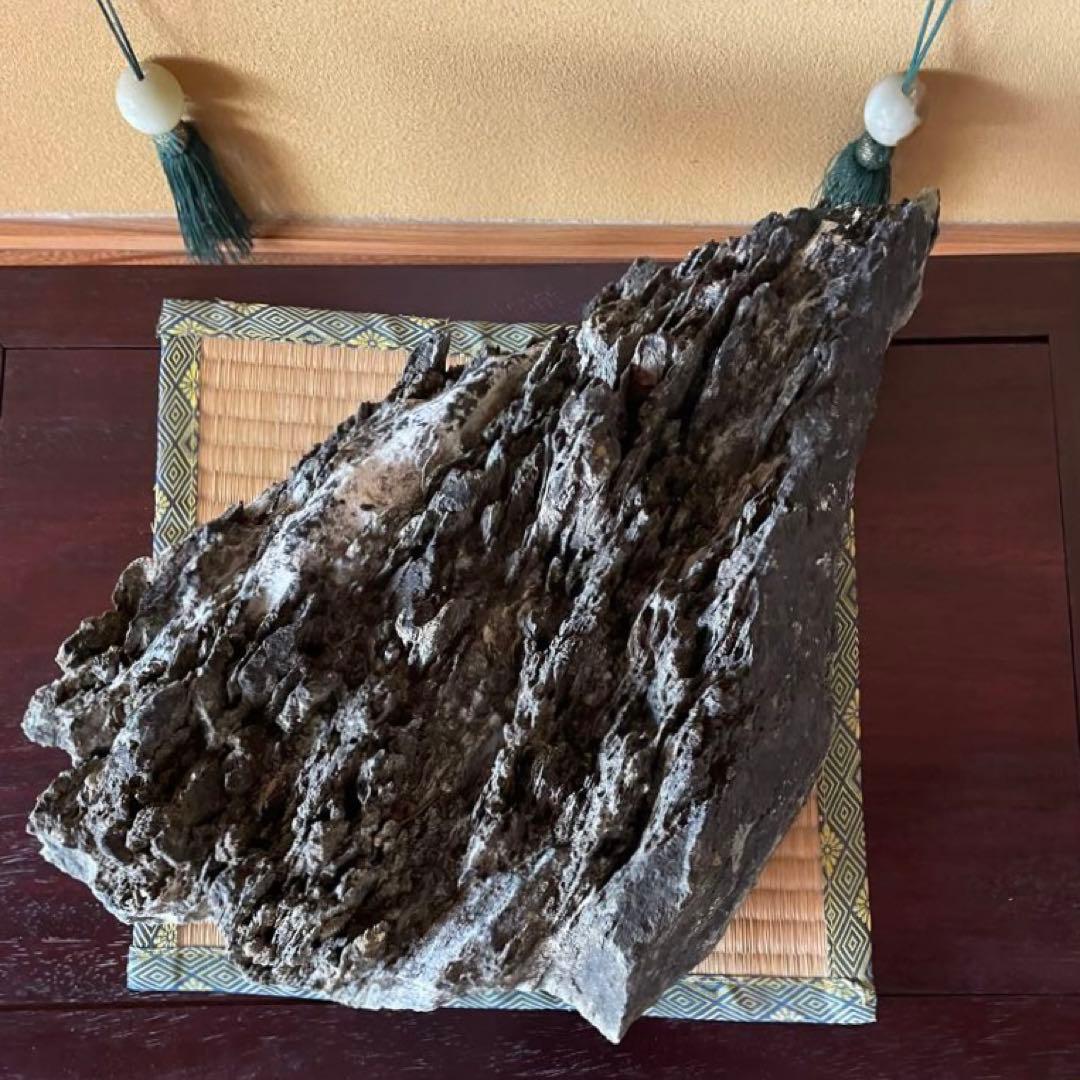 水石 鑑賞石 【八溝石 】特大 和風インテリア オブジェ アクアリウム