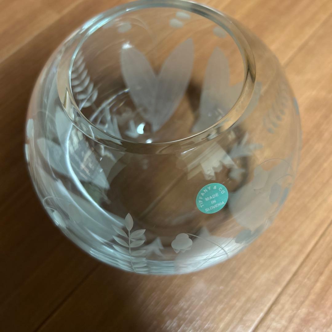 Tiffany & Co. エッチングクリスタル花瓶