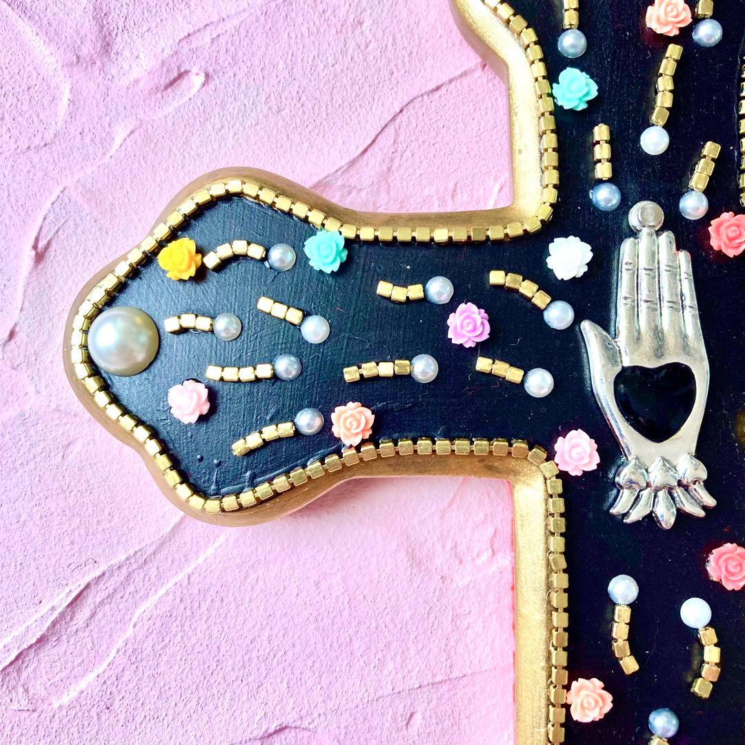 十字架　ウォールデコ　ウォールアート　メキシコ雑貨　壁飾り　ミラグロクロス