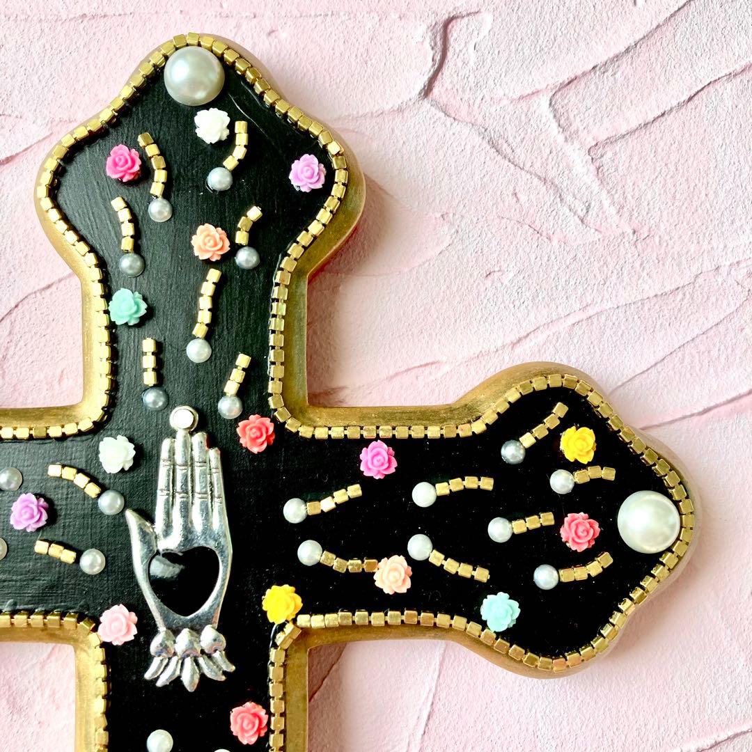 十字架　ウォールデコ　ウォールアート　メキシコ雑貨　壁飾り　ミラグロクロス