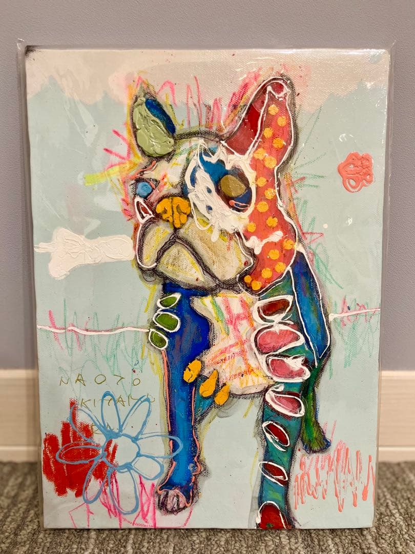 北村直登さん　原画 F4 ボストンテリア 作品投稿】 今日はこの2枚！ どちらもF4号に描いてます 1枚目と2枚目