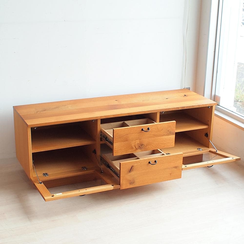 飛騨産業 キツツキ 森のことば TVボード 150cm オーク材 ZR24042