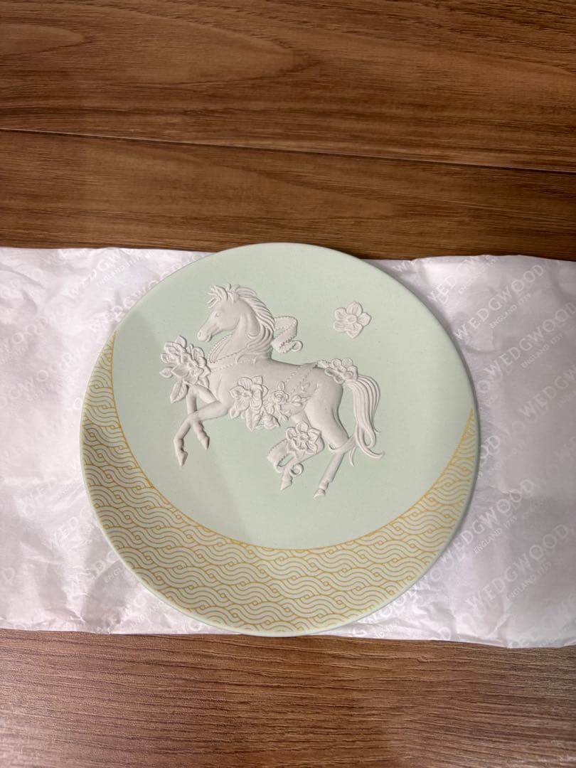  ジャスパー 干支トレイ 2026 「ウマ」 12.5cm