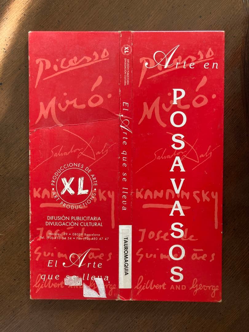 パブロ・ピカソ《闘牛》モチーフ陶板、コースター(６枚）