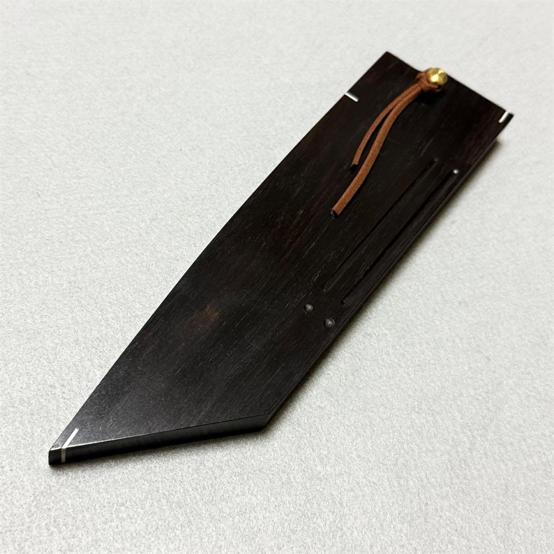 黒檀 黒丹 切付三徳包丁180 切付三徳包丁6寸 切付三徳 木鞘 ケース 鞘
