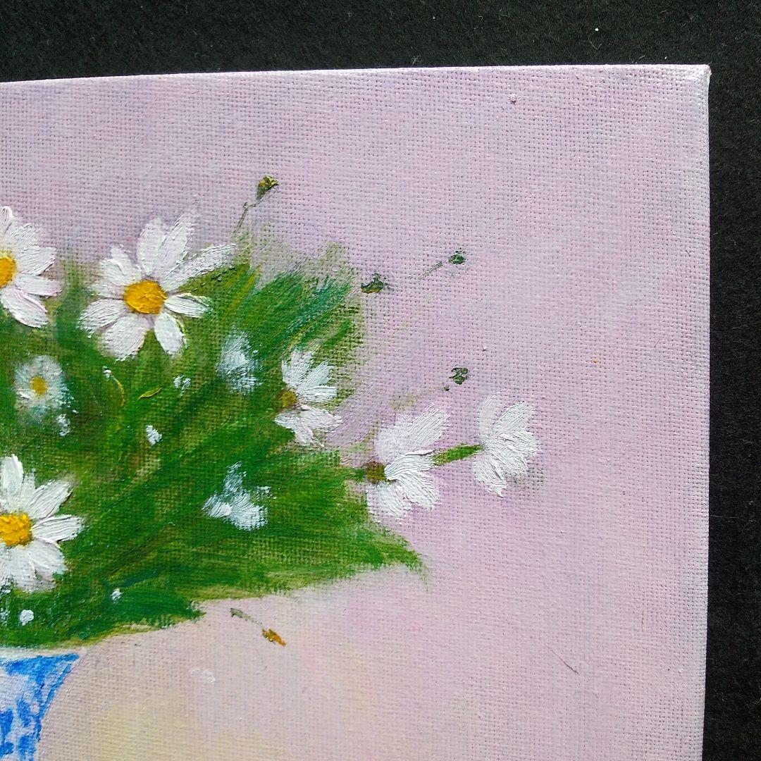 油絵 「マーガレット」F3号 （匿名配送） - メルカリ