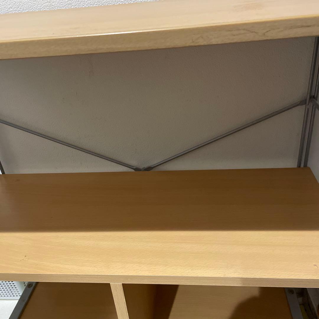 (掲載期限:2/28まで)[中古]コクヨ製木製ラック(梱包たのメル便使用)