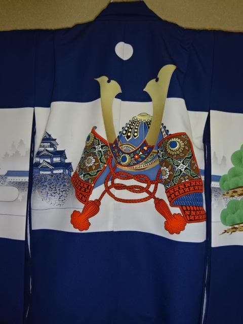 男児七五三詣り袴セット　3⃣　貼り紋 袴丈52cm