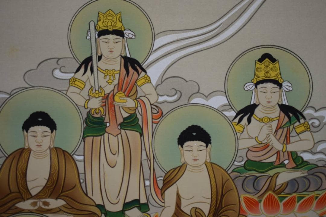 真作/淡路島十三佛/淡路島十三仏/桐共箱付/布袋屋掛軸HG-479 - メルカリ