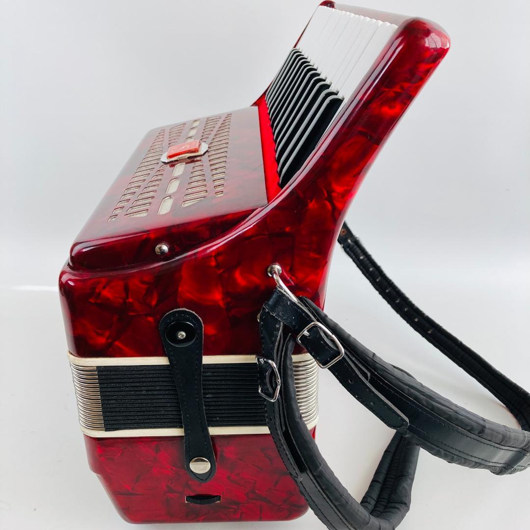 美品 BAILE アコーディオン M2019 30鍵 24ベース 赤 ケース付 - メルカリ