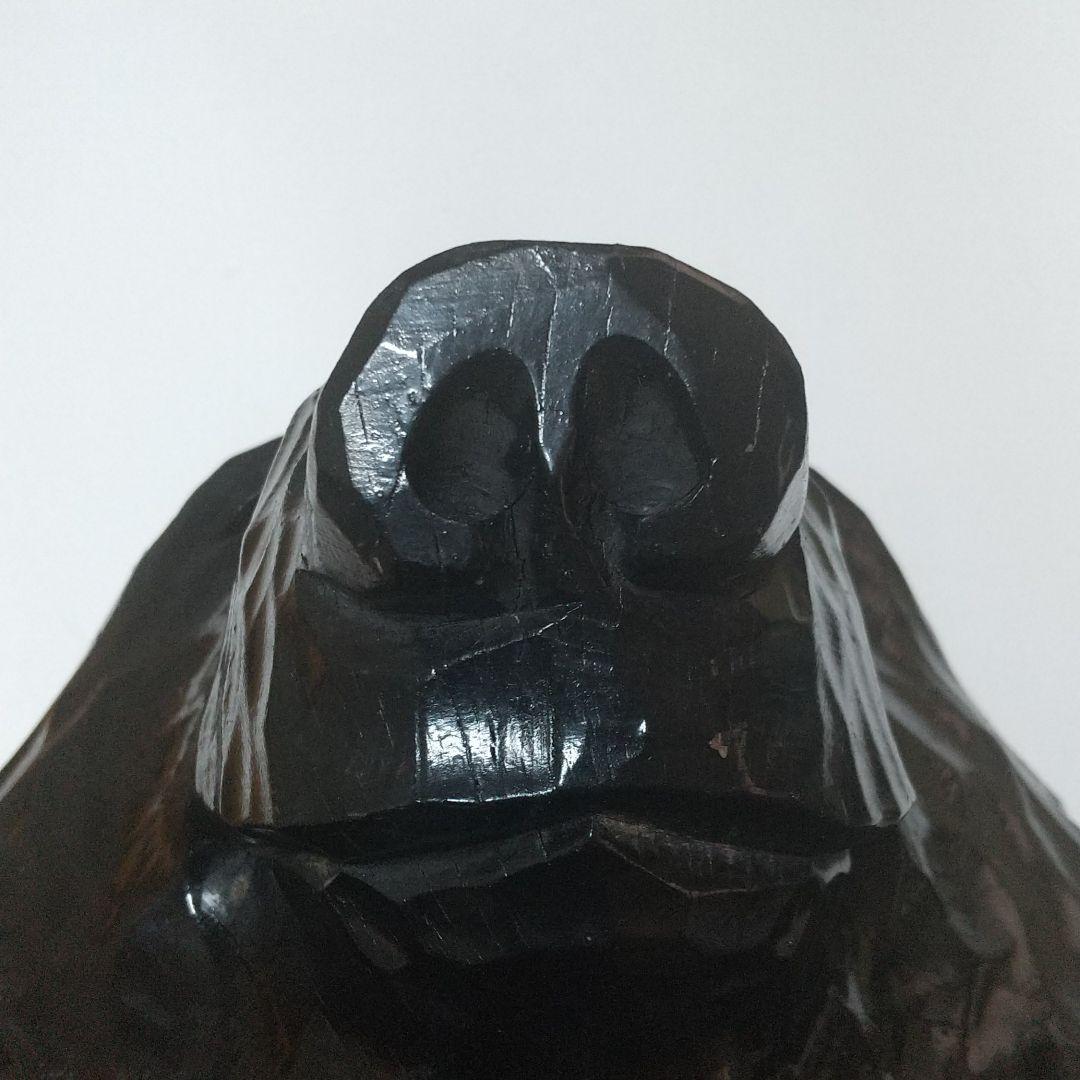 熊 クマ 木彫り 壁掛け 北海道 インテリア