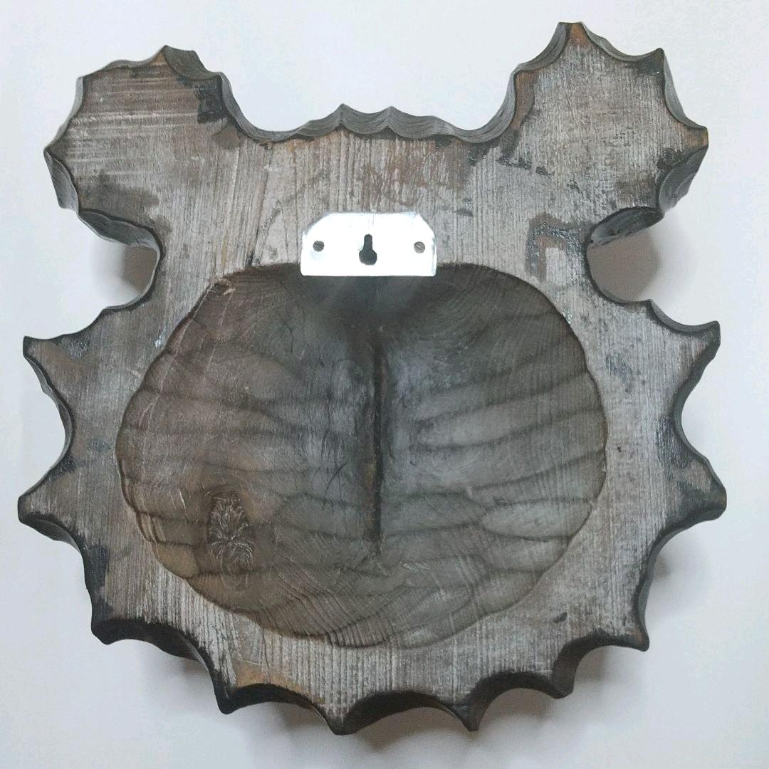 熊 クマ 木彫り 壁掛け 北海道 インテリア