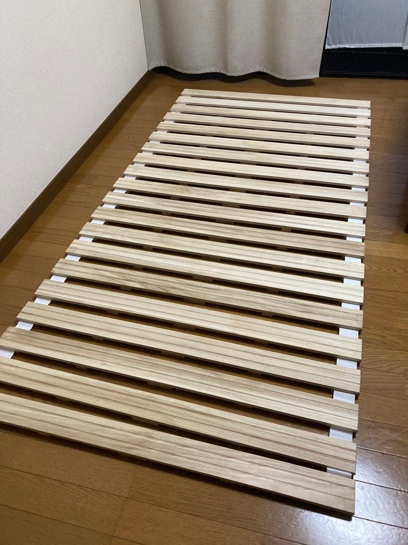ニトリ　丸めてしまえる桐すのこベッド　シングル　2点セット