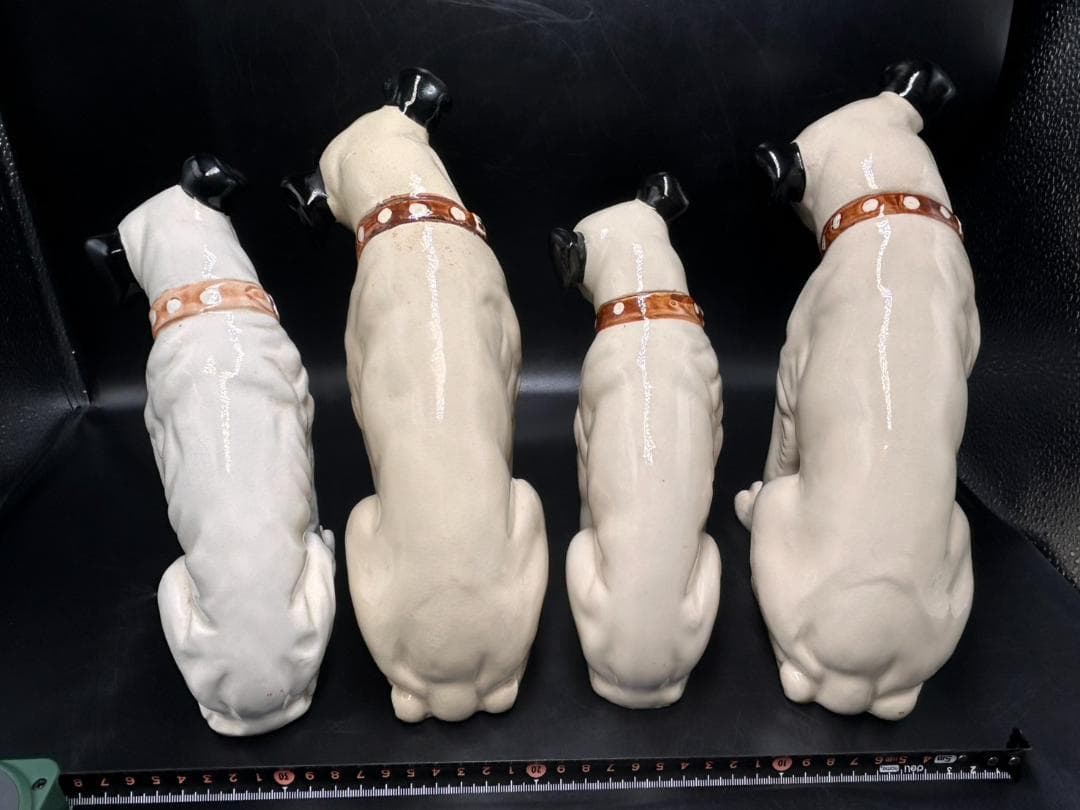 ビクター ニッパー 陶器置物 4体セット 25cm/22cm