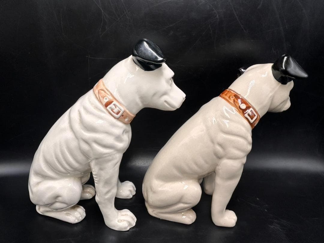 ビクター ニッパー 陶器置物 4体セット 25cm/22cm