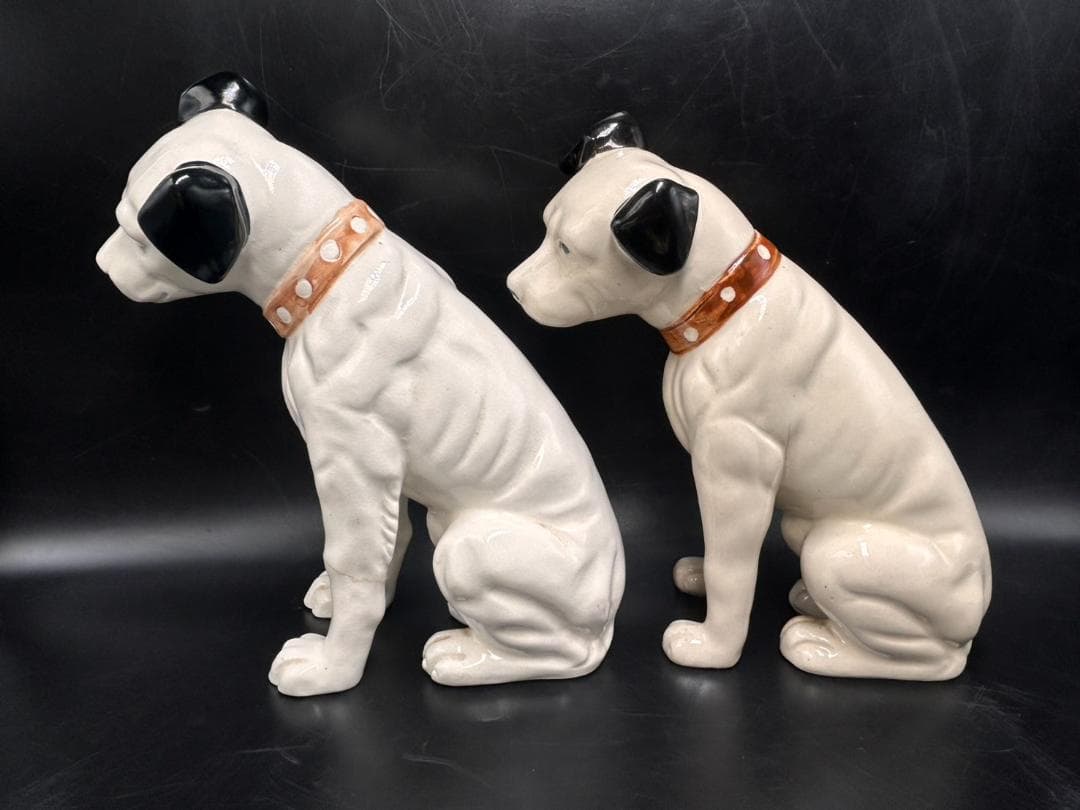 ビクター ニッパー 陶器置物 4体セット 25cm/22cm