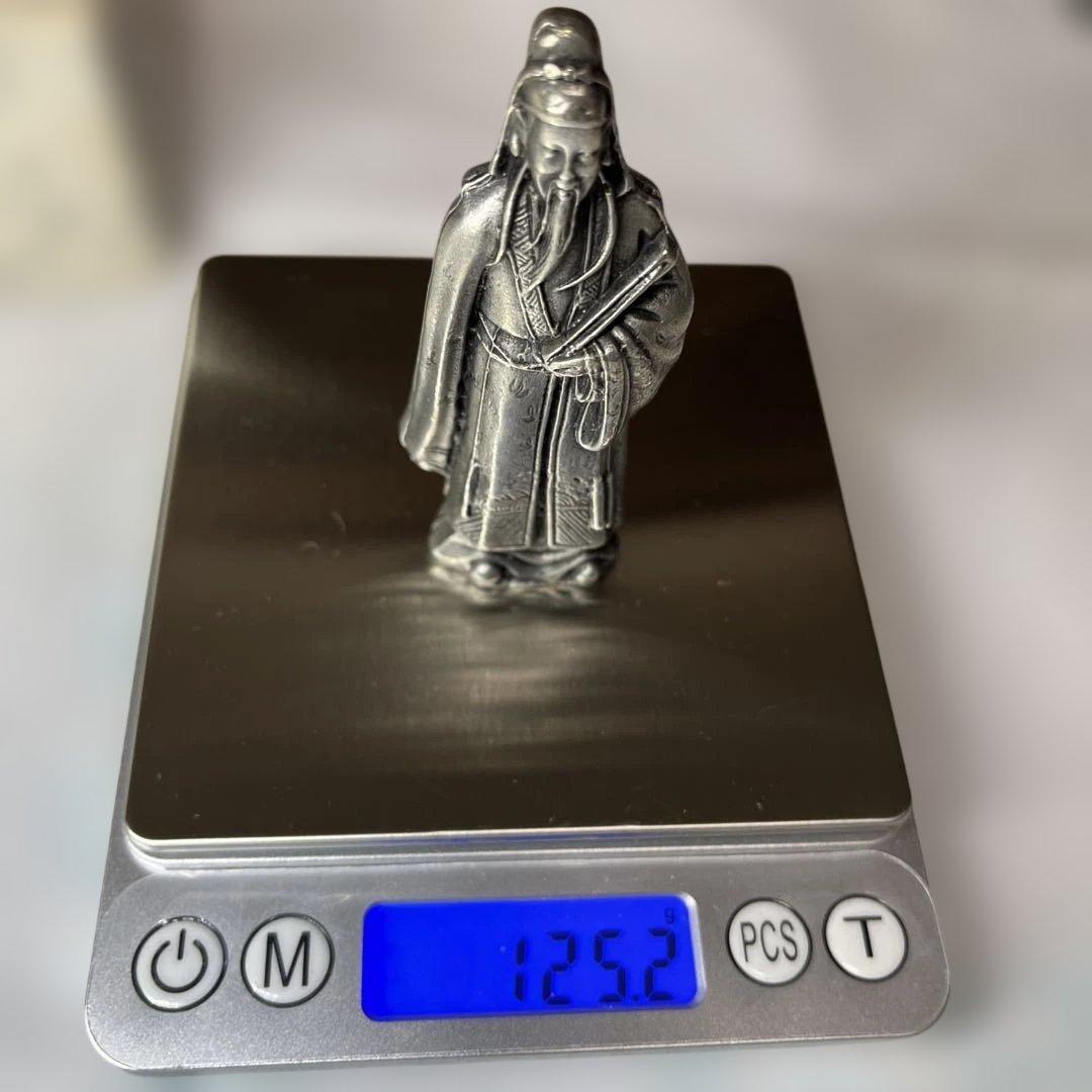 中国　工芸品　福禄寿の置物　金属製（磁性なし）