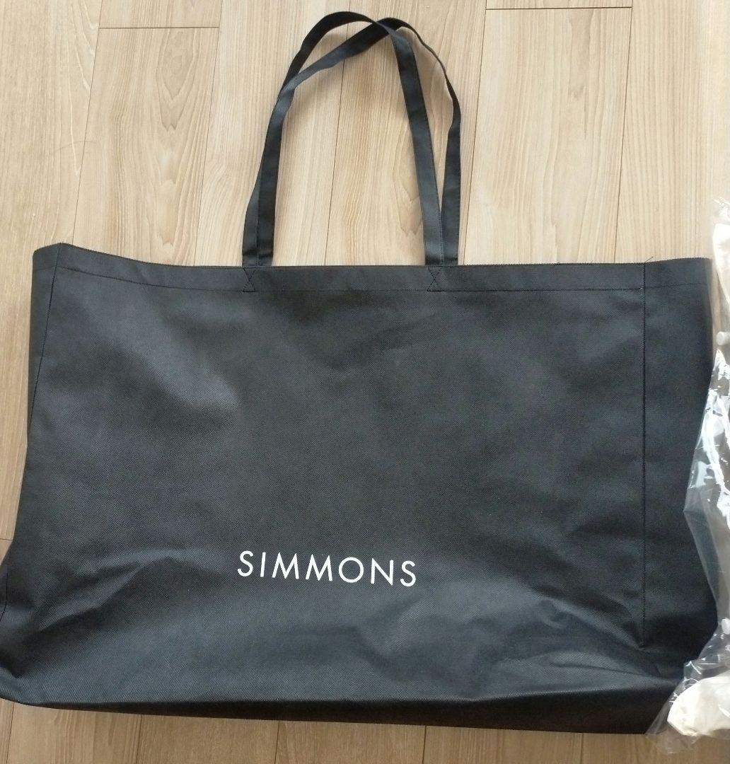 Simmons クリーム色 枕 収納バッグ付き 新品 デラックスフェザーピロー