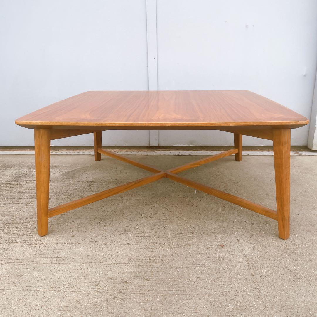 【美品】FUJIEI 藤栄 ボニートスクエア センターテーブルリビングテーブル