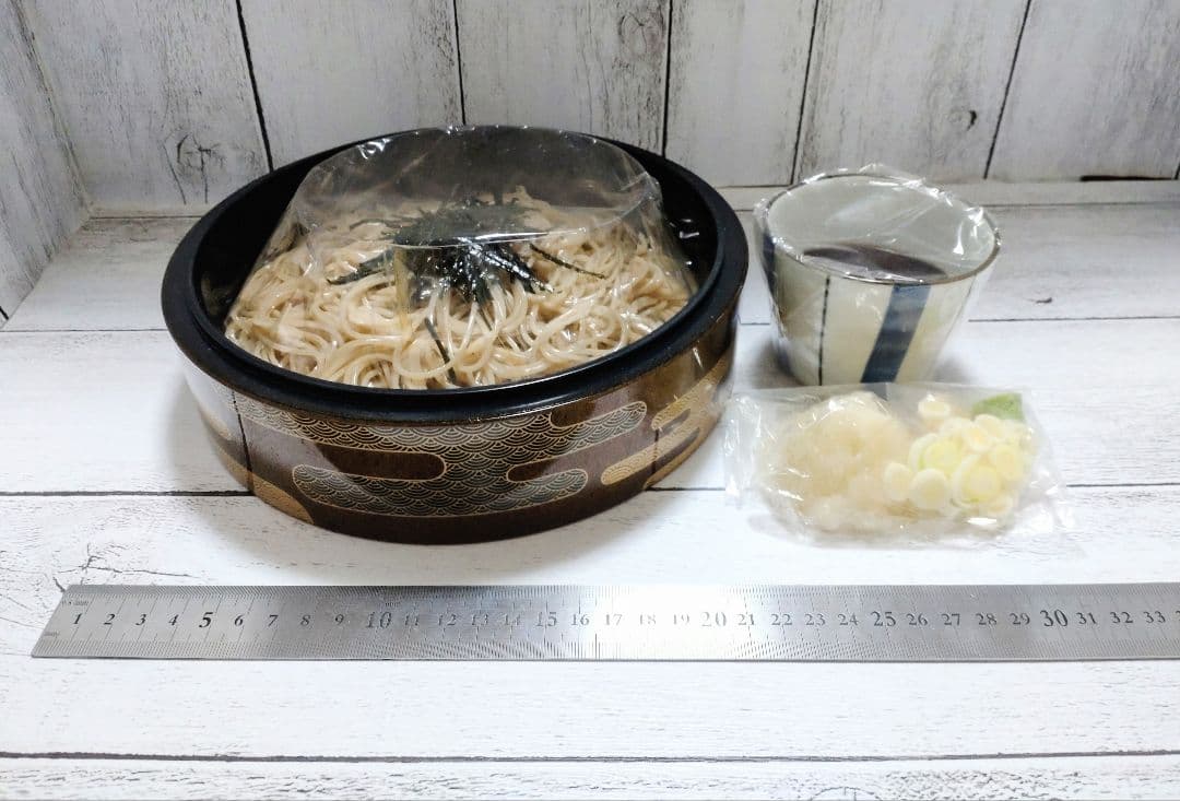 食品サンプル まいづる ざるそば 天麩羅盛り合わせセット