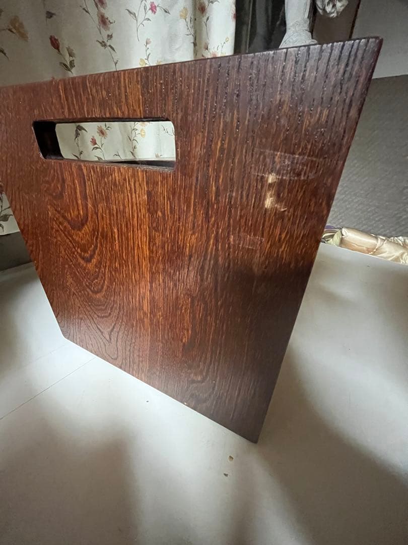 昭和レトロ 木製 小物収納 キャスター付き お座敷ワゴン ポット台