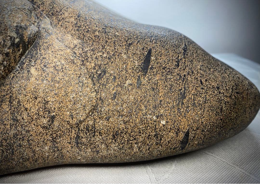 6571 《超希少》犀川金梨地石 ウブ 水石 盆栽 盆石 置物 - メルカリ