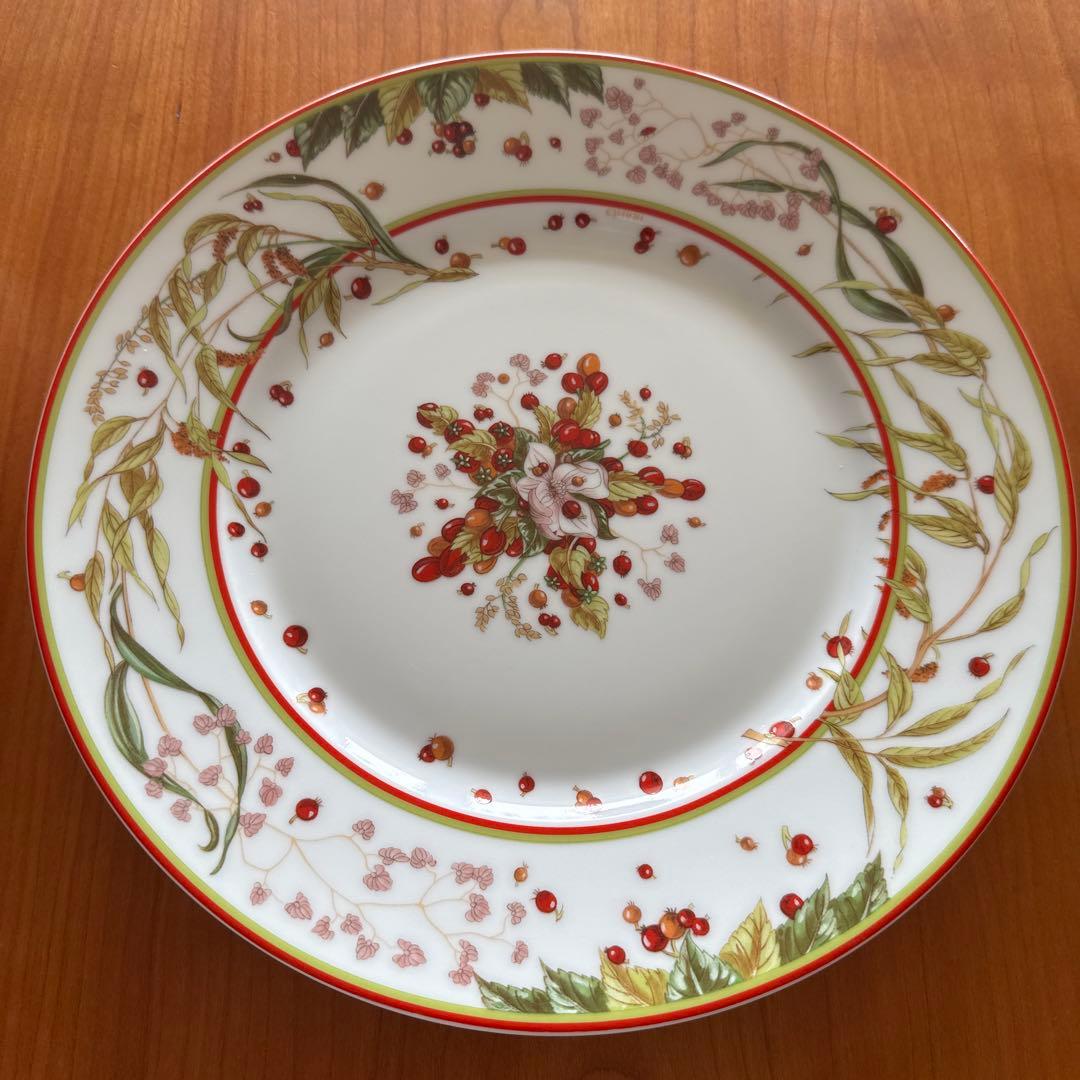 エルメス　ピタゴラスの庭　ディナープレート　大皿美品　廃番品　直径約27.5cm