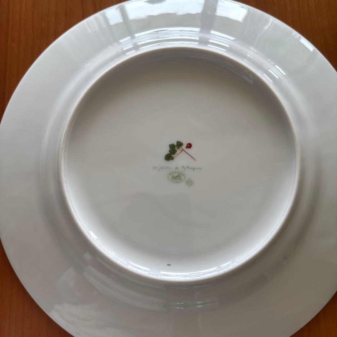 エルメス　ピタゴラスの庭　ディナープレート　大皿美品　廃番品　直径約27.5cm