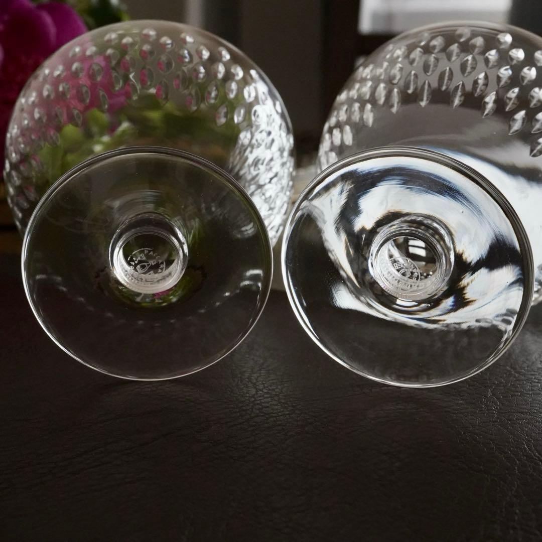 最大サイズ★美品★オールドバカラ★パリ★ウォーター グラス★ペア★赤ワインにも