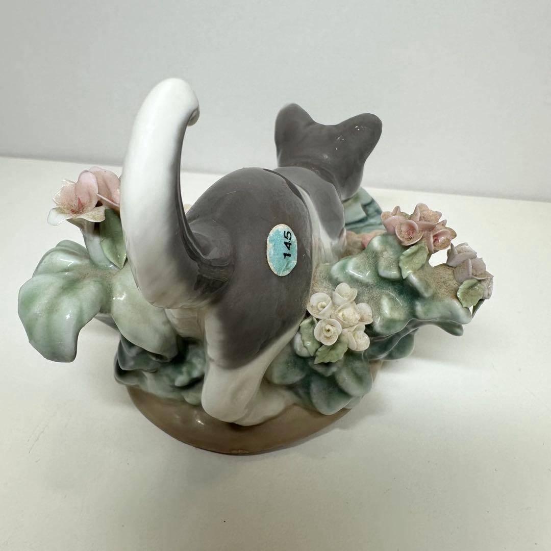 【売り切り！お値下げしました】LLADRÓ 猫　にらみ合い ねこ　リヤドロ