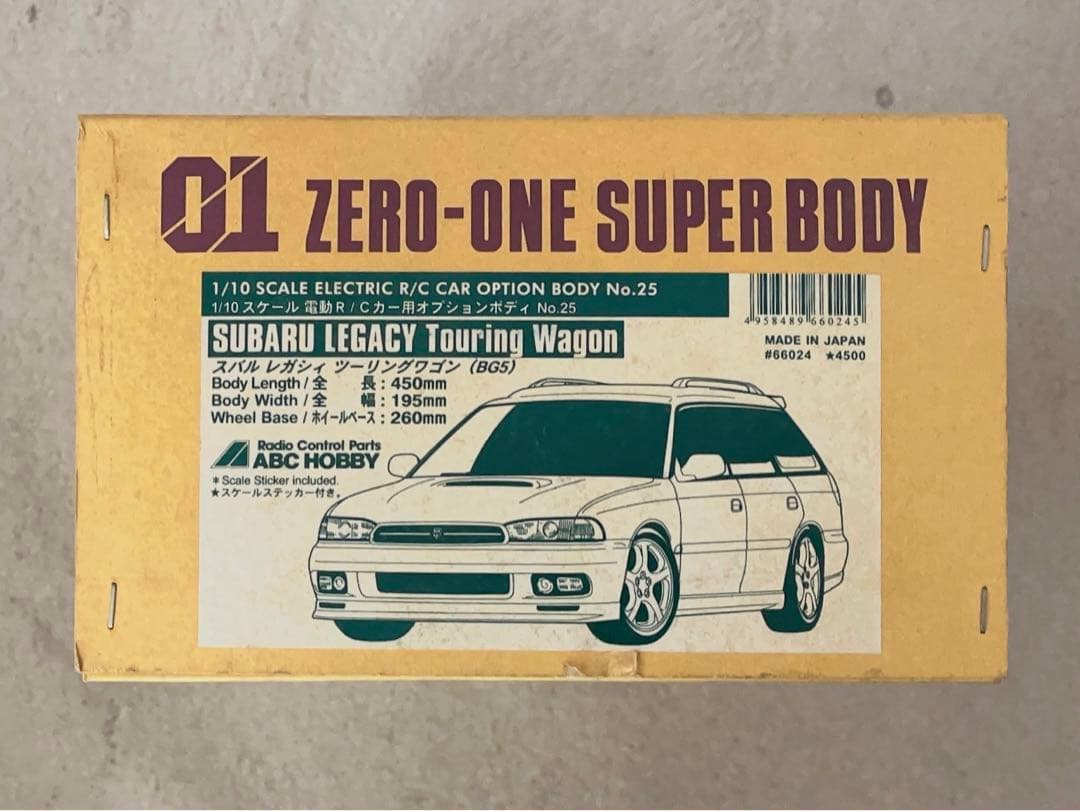 ABCホビー RC 1/10 スバル・レガシー・ツーリングワゴン ボディセット